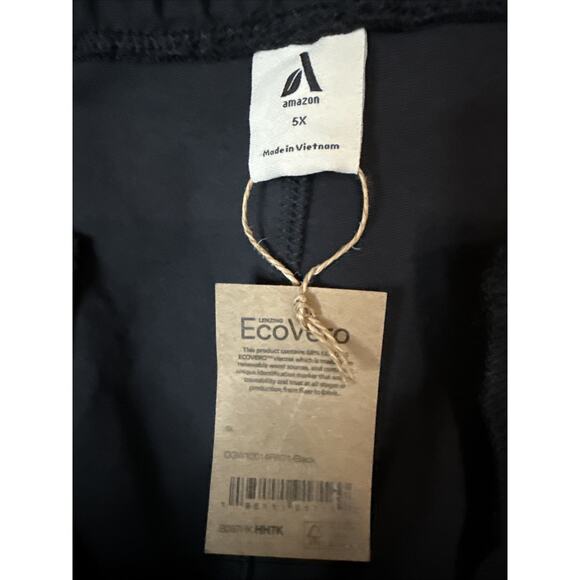 Amazon Elastic Pants, 5X XXXXXL, Black - Picture 2 of 3